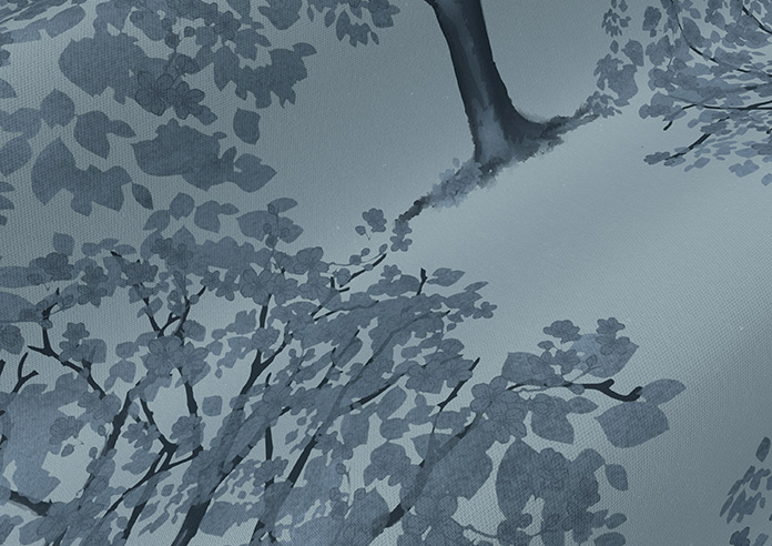 Classic Woodland, Monochrome - Twist&Fit Roman Blind - Image 4